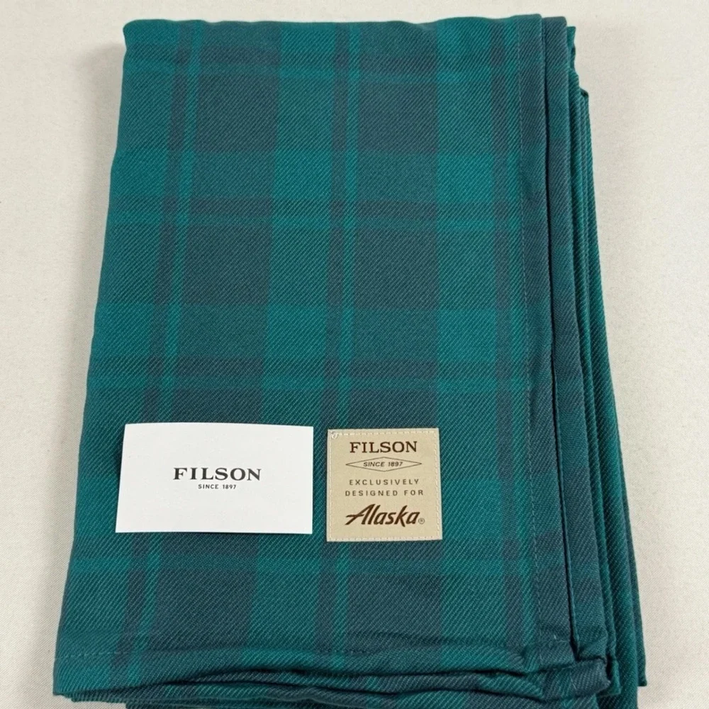 Filson x Alaska Airlines Plaid Throw Blanket